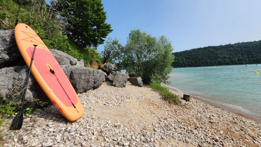 Un paddle en bord de plage